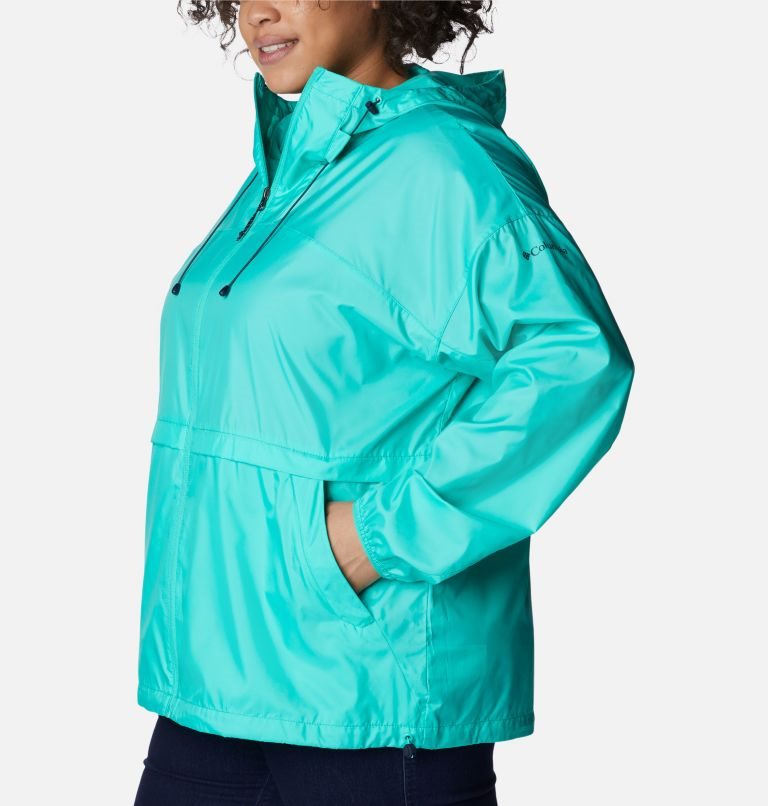 Women's Columbia Alpine Chill Windbreaker Jackets Turquoise | Plus Size CA-MA503